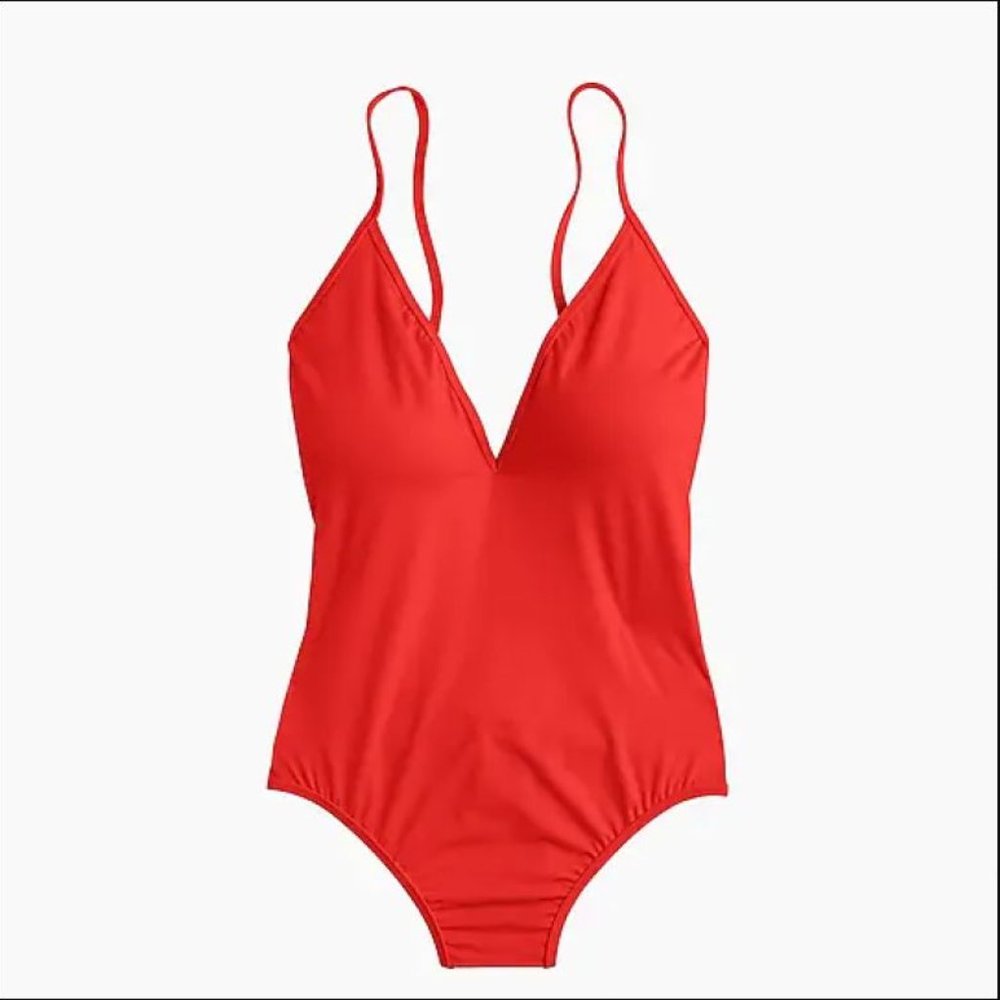 J.Crew Playa Montauk cross back one piece swimsuit
